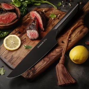 Chef Knife, 8 Inch Pro Kitchen Knife , High Carbon German Stainless Steel with Ergonomic Handle