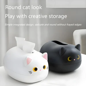 Elegant Tissue Box  – Multi-Functional Cartoon Design With Toothpick Slot
